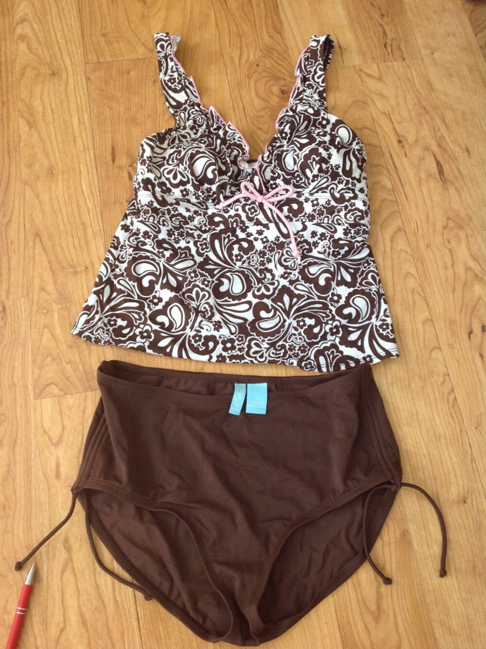 Kim Rogers Sz L Two Piece Swim Suit